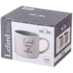 КРУЖКА I NEED MORE COFFEE 470 МЛ - Lefard фото 2