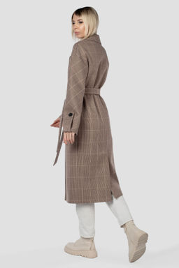 Пальто женское демисезонное (пояс) - El podio фото 4