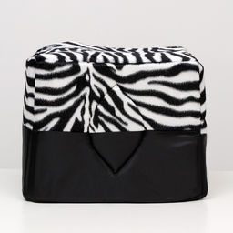 Дом-трансформер квадратный 43 х 43 х 34 см, расцветка зебра - Пижон фото 3