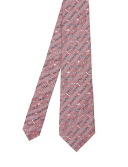 Темно-красный шелковый галстук - Cacharel фото 3