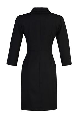 TRENDYOLMILLA Siyah A Kesim Ceket Yaka Mini Dokuma Elbise TWOAW23EL00384 фото 14