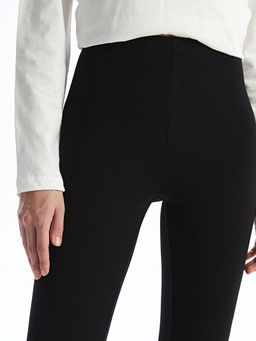 Kad?n Beli Lastikli D?z ??lik Tayt - Waikiki фото 5