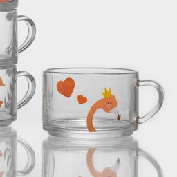 Набор кружек Фламинго, 420 мл, 4 шт., стекло - Simaland фото 2