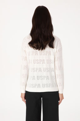 Kad_n Krem Bisiklet Yaka Kazak - U.s. polo assn фото 5