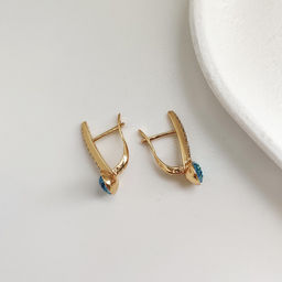 Серьги с кристаллами Swarovski