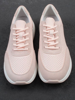 03-YH316-2 PINK Кроссовки женские (натуральная кожа)