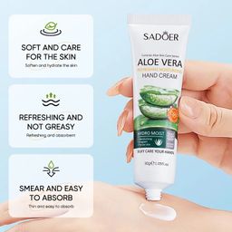 Питательный и восстанавливающий крем для рук 98% Aloe Vera - Sadoer фото 3