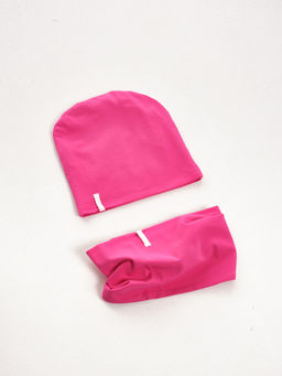 Комплект (шапка+снуд) UD 3017 малиновый
