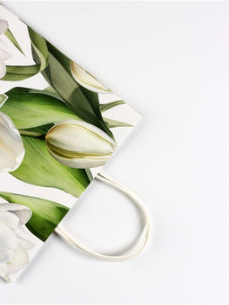 Цена за 2 шт. Пакет подарочный крафт, С 8 Марта 25?12?32 см