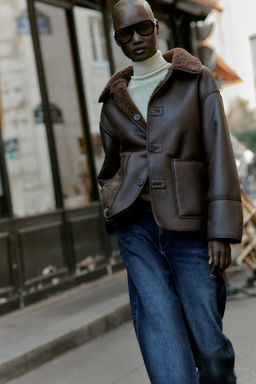 REVERSIBLE DOUBLE-FACED COAT - Zara фото 8