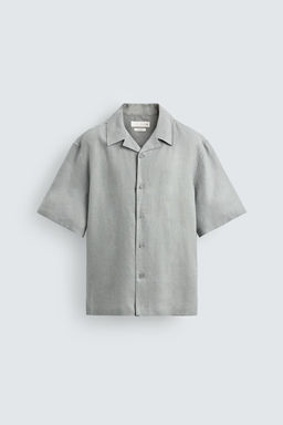 PANTAL?N REGULAR FIT 100% LINO / Marino - Zara фото 16