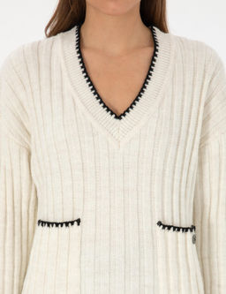 Ekru Comfort Fit Kazak - Pierre cardin фото 6