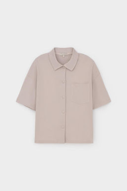 ЕВТ 3280/серо-бежевый рубашка жен