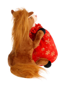 Мягкая игрушка - конфетница Сюрприз от лошадки, 25 см