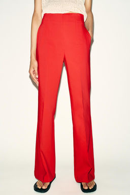 HIGH-WAIST TROUSERS WITH BACK ZIP - Zara фото 3