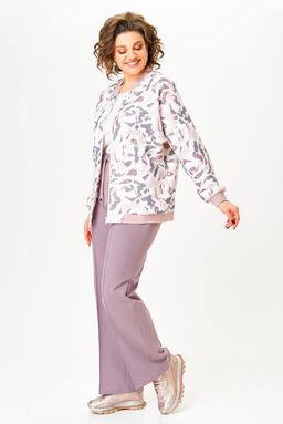 Блуза Swallow 803.2 черный+серебряный узор фото 465