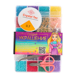 Набор для творчества Создай своё украшение, бисер, 24 вида