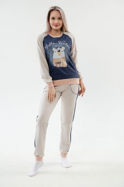 Костюм женский из футера Гамми индиго - Амадэль фото 3