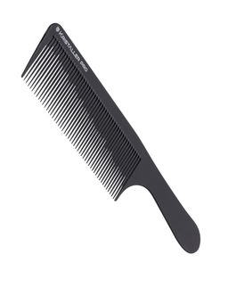 Kristaller Профессиональный гребень для волос с ручкой 0611, карбон, черный, 22 см  фото 6
