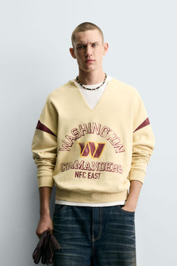 NFL WASHINGTON COMMANDERS OPEN NECK SWEATSHIRT - Zara фото 2