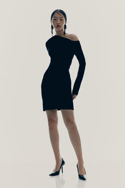 Vestido ajustado de un hombro