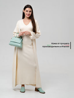 Сабо 5132.23663br.Мята+коричневый