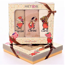 Набор вафельных полотенец в коробке (40*60-3 шт.)