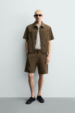 BERMUDA T?CNICA RELAXED FIT / Tabaco