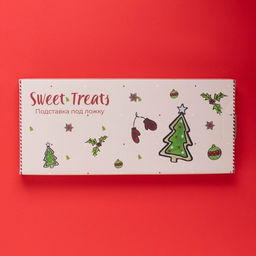 Подставка для ложки новогодняя Доляна Sweet Treats, 26.5×11.5 см, керамика, белая