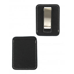 Обложка пропуск/карточка/проездной Croco-фк-1009 металл клипса д/денег, натуральная кожа черный флотер (40) 263630