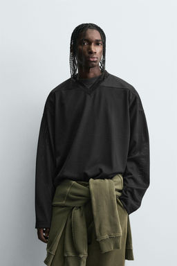 OPEN-TEXTURED T-SHIRT - Zara фото 2