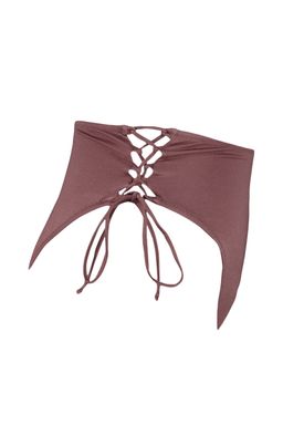 TRENDYOLMILLA Siyah Biyeli Yuksek Bel Hipster Bikini Alt? TBESS22BA0044  фото 7