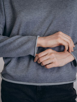 Женская кофта тёмно-серого цвета (арт. 5215TCC) - Indefini фото 5