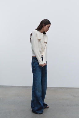 KNIT CARDIGAN WITH GOLDEN BUTTONS - Zara фото 3