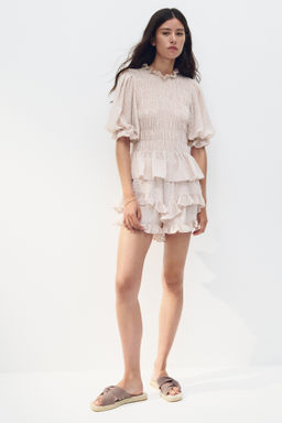 Falda pantal?n en plumeti con volantes - H&m фото 6