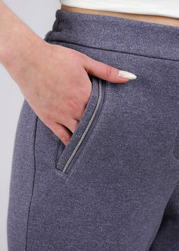 Брюки жен. (ЧЗ) т.серый/черный 246477/130ииж - Clever wear фото 2