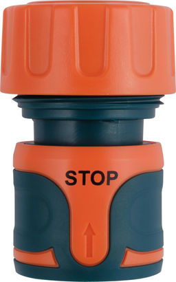 Цена за 2 шт. Коннектор IN GREEN GARDEN быстросъемный с аквастопом для шланга 3/4 SOFTEL GG556012055