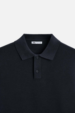 VISCOSE BLEND KNIT POLO SHIRT - Zara фото 40