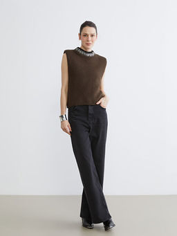 Wideleg Kad?n Jean Pantolon