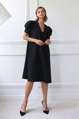 Платье с рукавами-буфами - Looklikecat фото 4