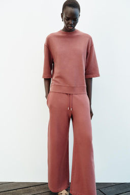 FADED WIDE-LEG TROUSERS - Zara фото 17