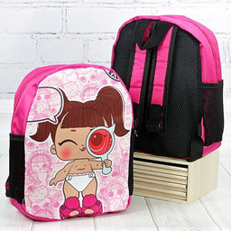 Рюкзак детский с дышащей спинкой Куколки 30х9х24 см