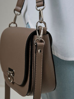 Сумка кожаная Azaro 30741 тауп