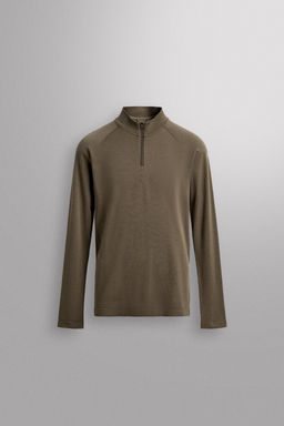 COMPRESSION QUARTER-ZIP SKI T-SHIRT - Zara фото 13