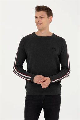 Мужской свитер антрацитового меланжа - U.s. polo assn фото 9