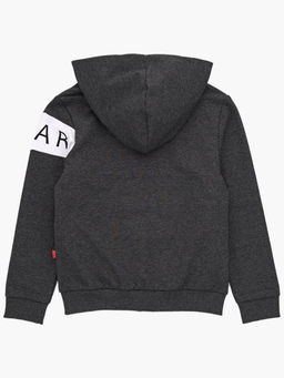 Джемпер на молнии для мальчика UD 7499 черный меланж - Mini maxi фото 3