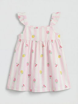 Kare Yaka F?rf?rl? K?z Bebek Elbise