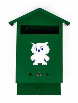 Ящик почтовый с замком, вертикальный "Филин", зеленый