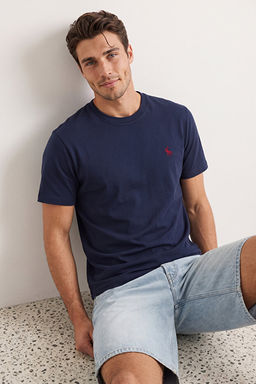 Lacivert Regular/Normal Kesim At Nak__ Detayl_ %100 Pamuklu T-Shirt TMNSS24TS00056 - Trendyolmilla фото 2