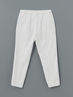 Basic Erkek ?ocuk Keten Kar???ml? Pantolon